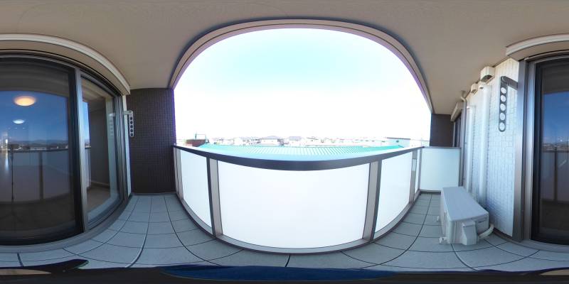 パノラマ画像バルコニー