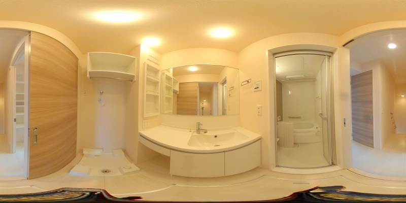 パノラマ画像洗面所