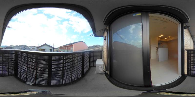 パノラマ画像バルコニー