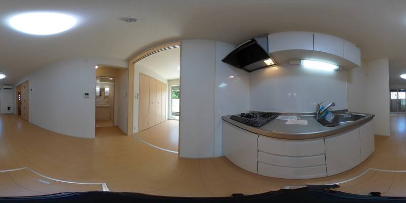 パノラマ画像キッチン