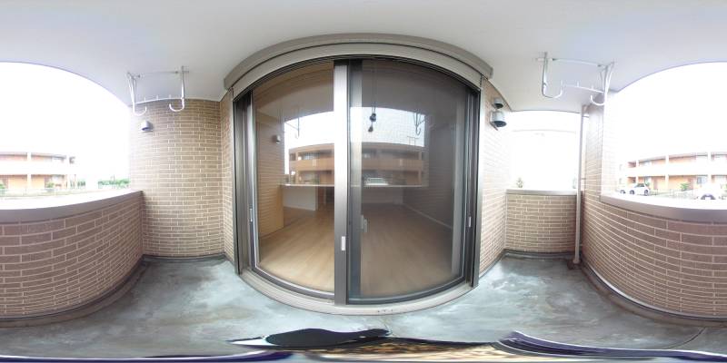 パノラマ画像バルコニー