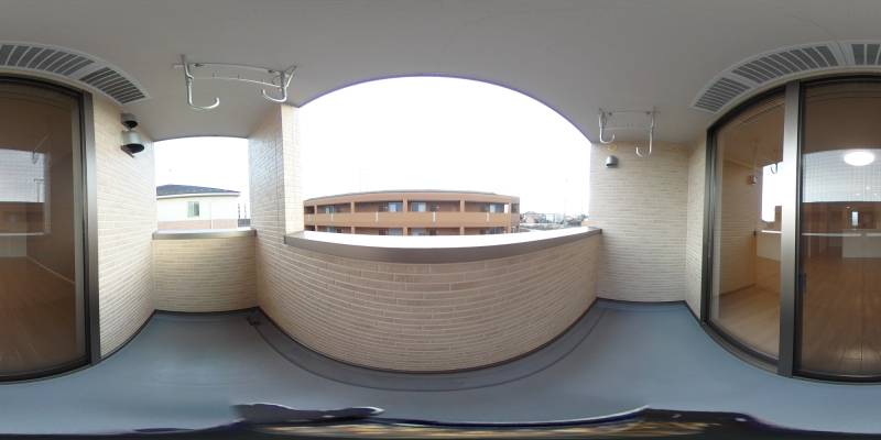 パノラマ画像バルコニー