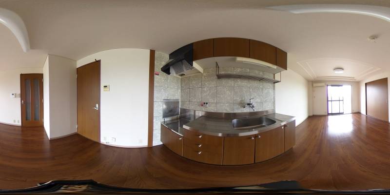 パノラマ画像キッチン