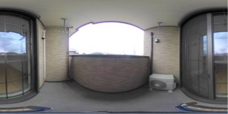 パノラマ画像バルコニー