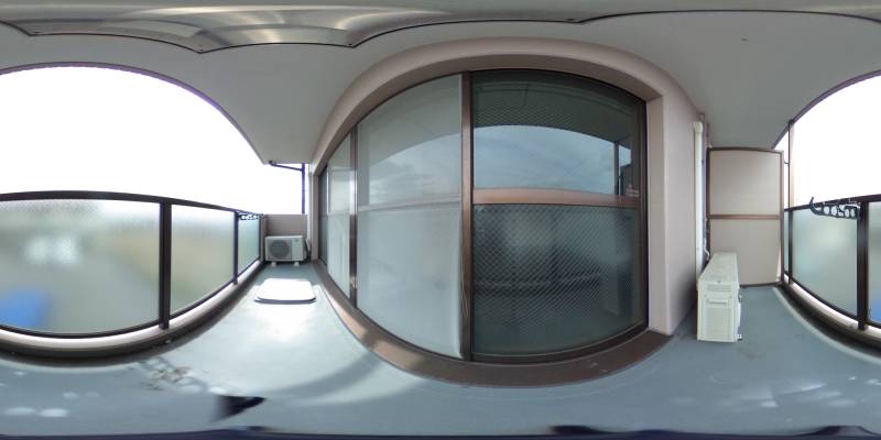 パノラマ画像バルコニー