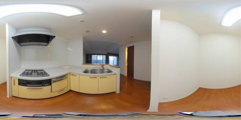 パノラマ画像キッチン
