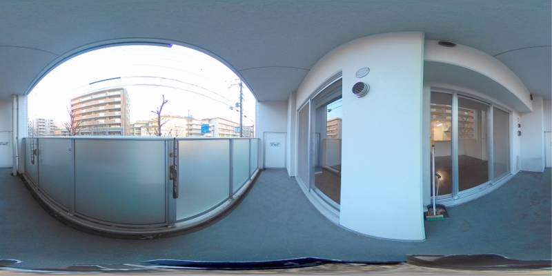 パノラマ画像バルコニー