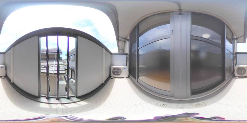 パノラマ画像バルコニー