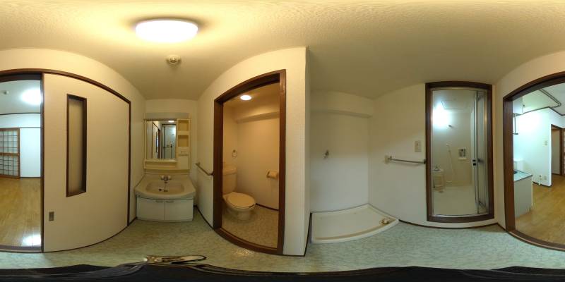 パノラマ画像洗面所