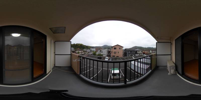 パノラマ画像バルコニー