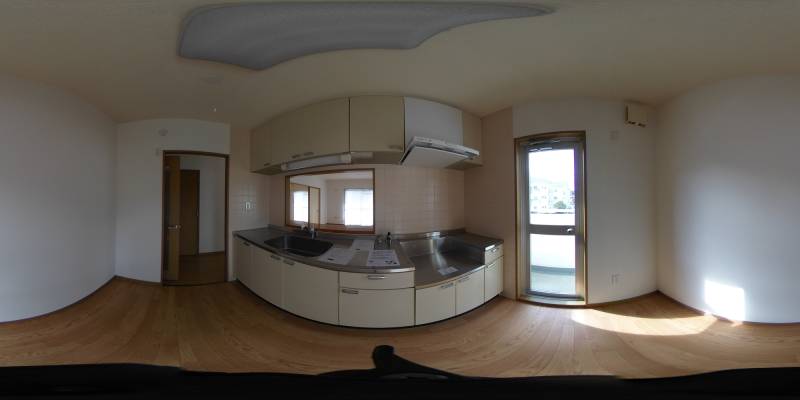 パノラマ画像キッチン