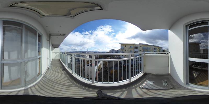 パノラマ画像バルコニー