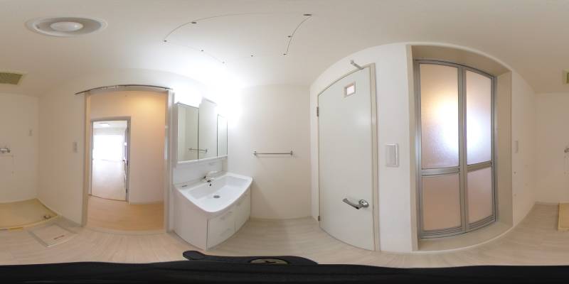 パノラマ画像洗面所