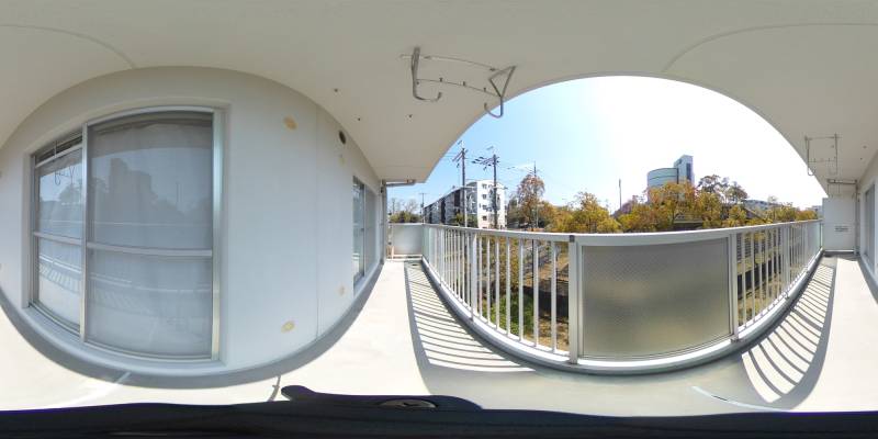 パノラマ画像バルコニー