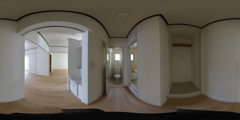 パノラマ画像洗面所