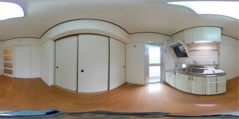 パノラマ画像キッチン