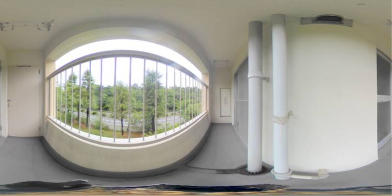 パノラマ画像バルコニー