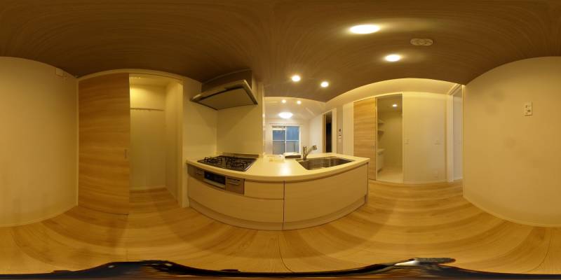 パノラマ画像キッチン