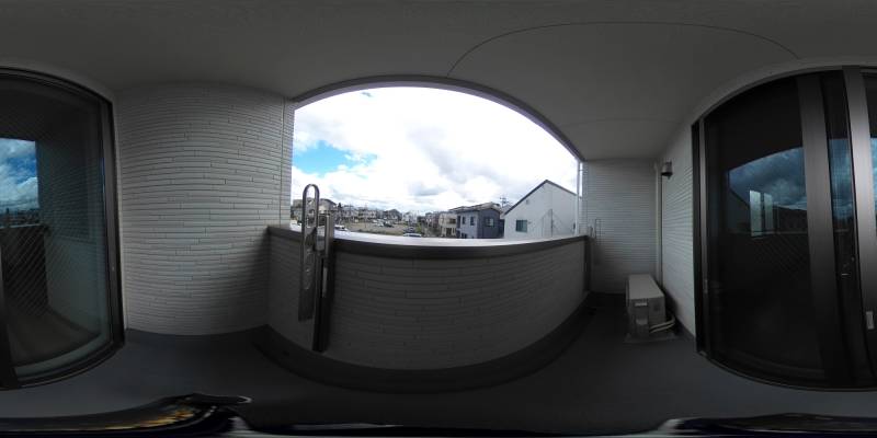 パノラマ画像バルコニー