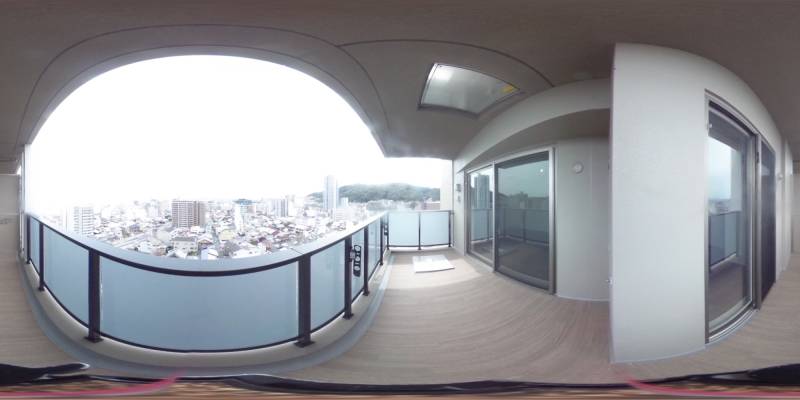 パノラマ画像バルコニー