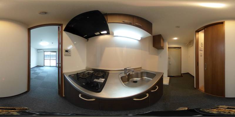 パノラマ画像キッチン