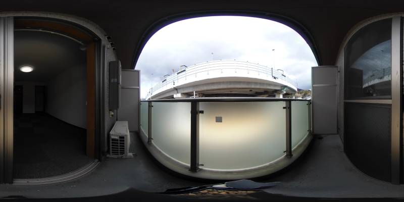 パノラマ画像バルコニー