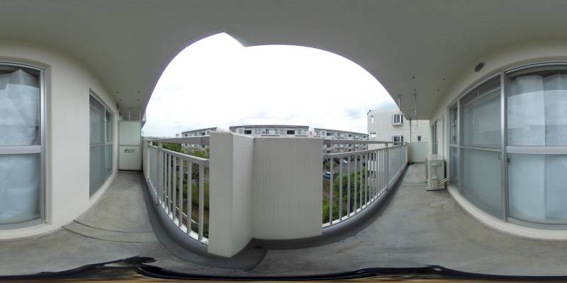 パノラマ画像バルコニー