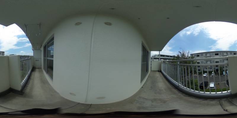 パノラマ画像バルコニー