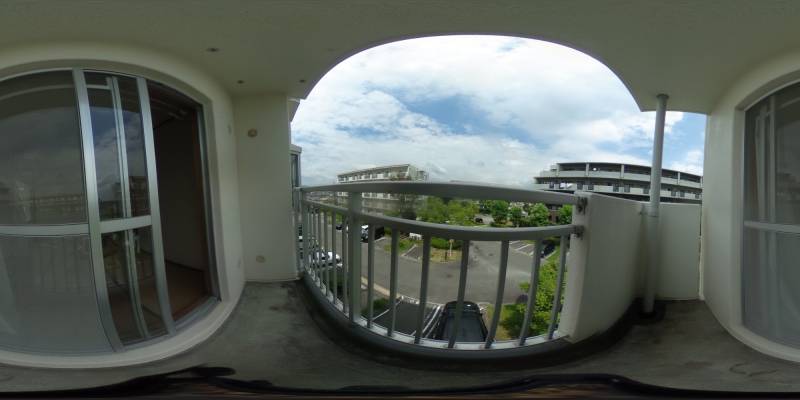 パノラマ画像バルコニー