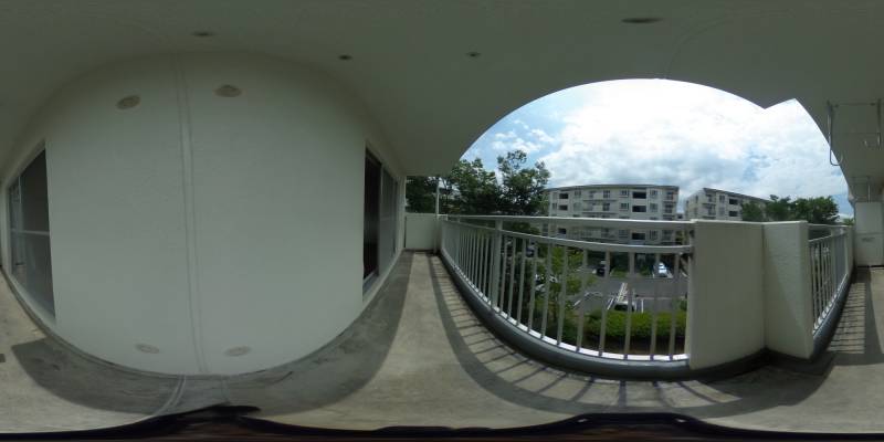 パノラマ画像バルコニー