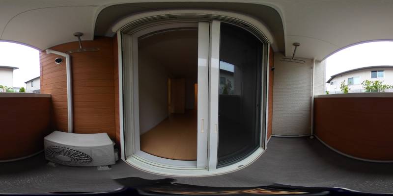 パノラマ画像バルコニー