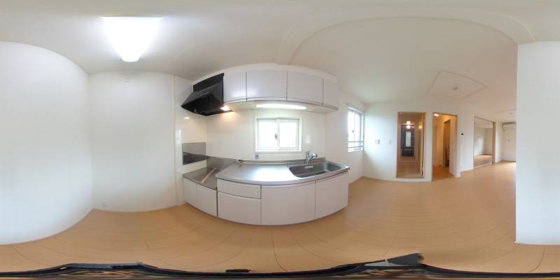 パノラマ画像キッチン