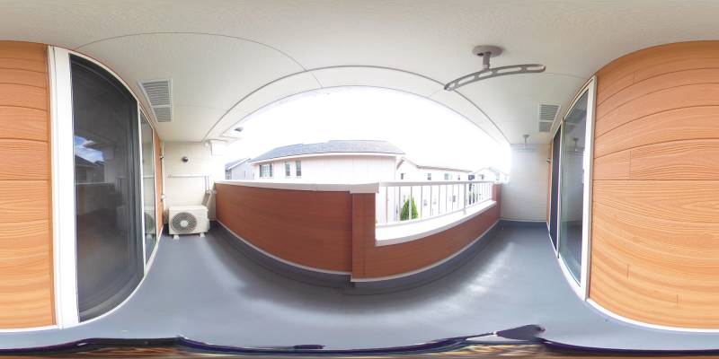 パノラマ画像バルコニー