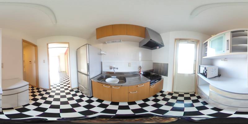 パノラマ画像キッチン