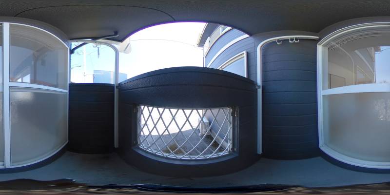 パノラマ画像バルコニー