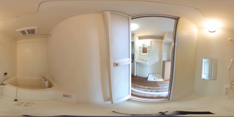 パノラマ画像バスルーム