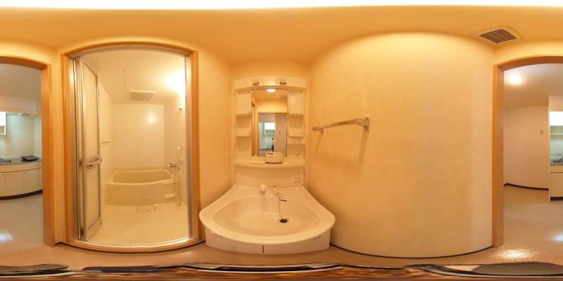 パノラマ画像洗面所