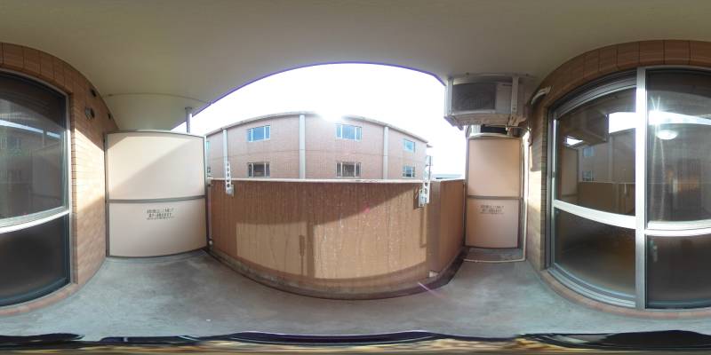 パノラマ画像バルコニー