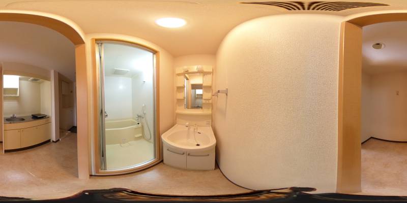 パノラマ画像洗面所