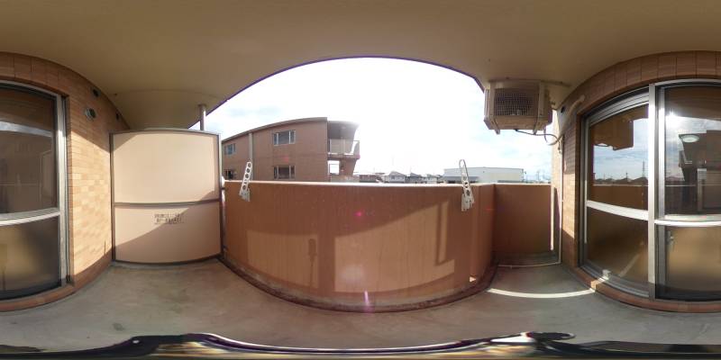 パノラマ画像バルコニー