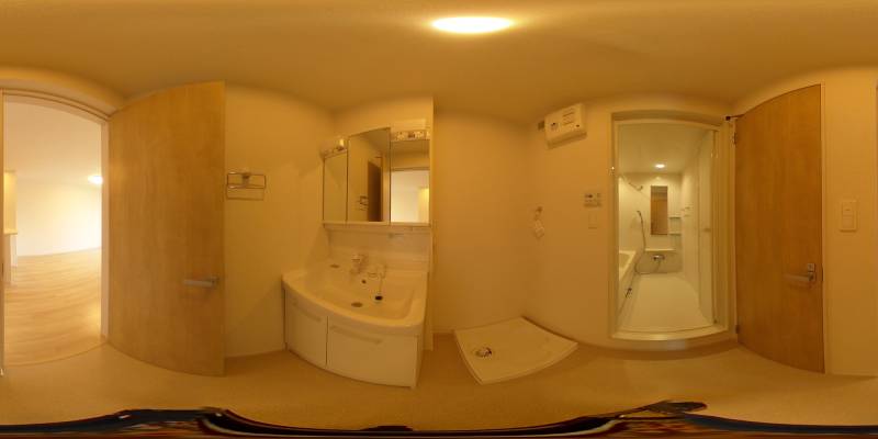 パノラマ画像洗面所