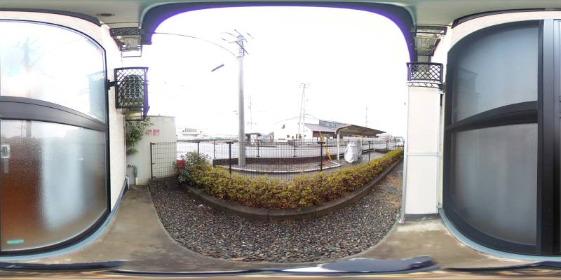 パノラマ画像バルコニー