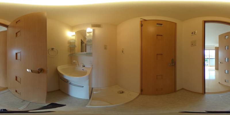 パノラマ画像洗面所