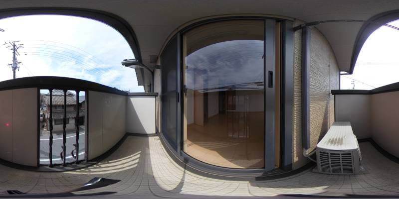 パノラマ画像バルコニー