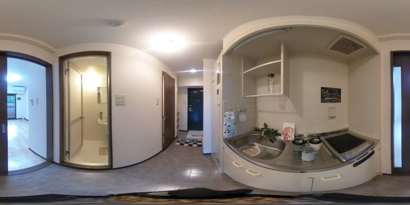 パノラマ画像キッチン