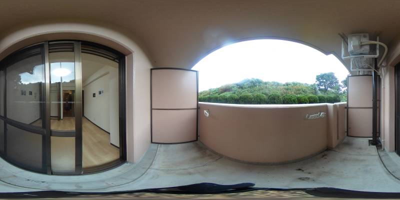 パノラマ画像バルコニー