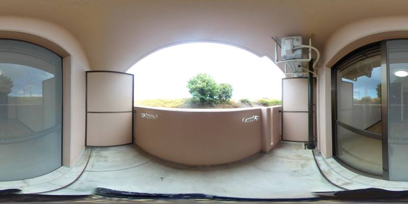 パノラマ画像バルコニー