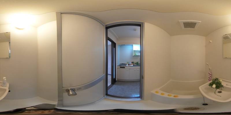 パノラマ画像バスルーム