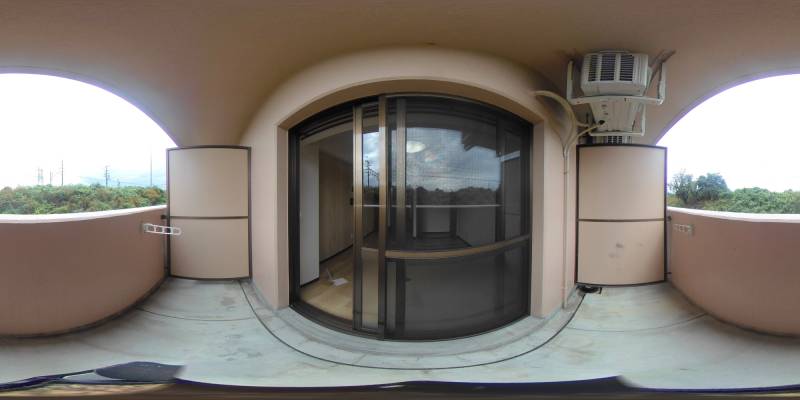 パノラマ画像バルコニー