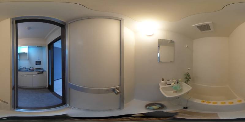 パノラマ画像バスルーム